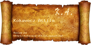 Kokavecz Attila névjegykártya